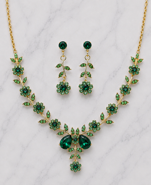 Emerald Bloom Lüks Set