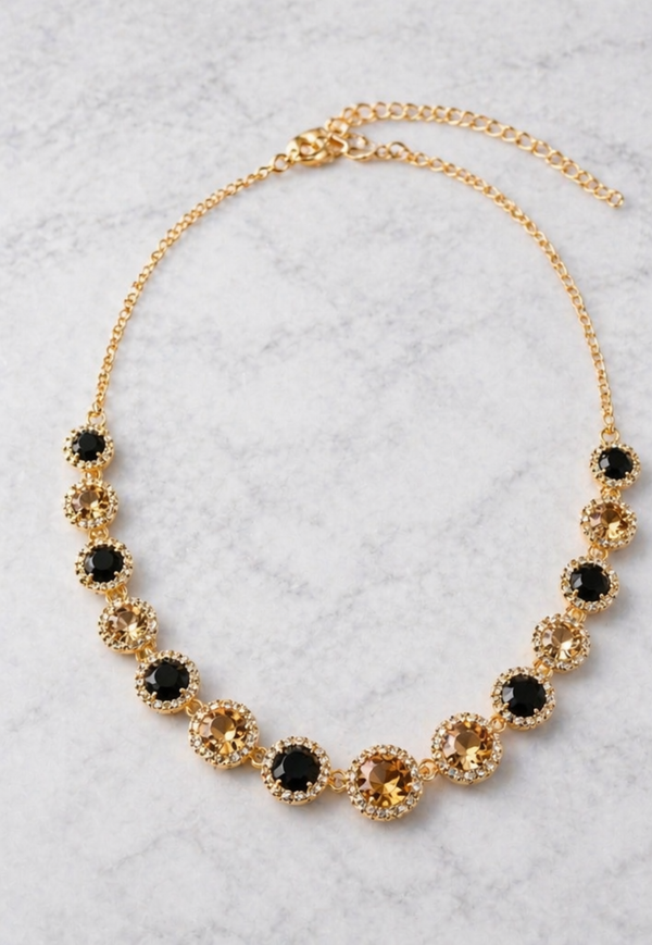 Noir Gold Glam Necklace