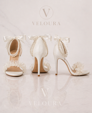 Pearl Bow Heels