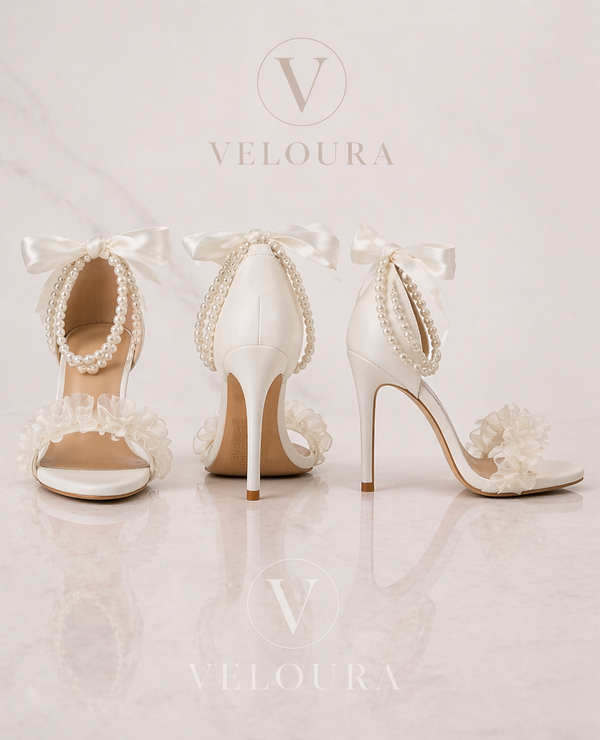 Pearl Bow Heels